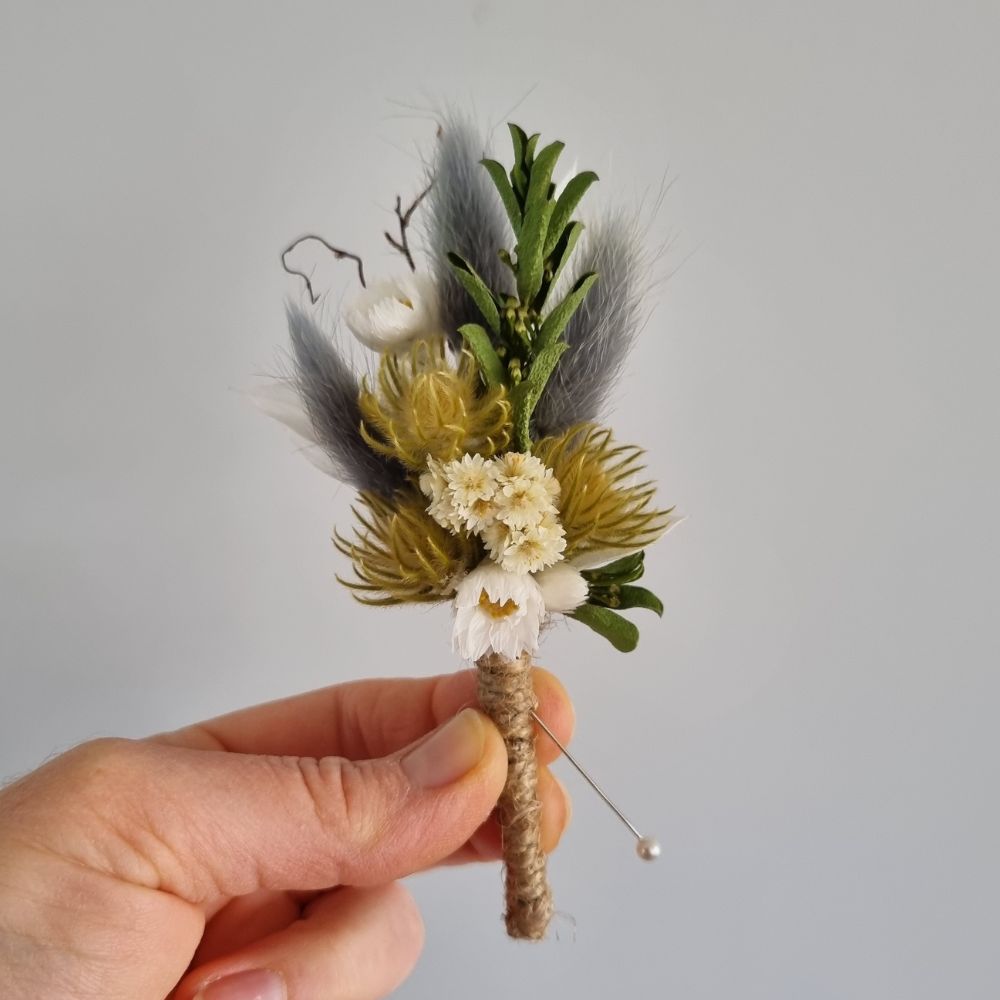 Dried Flower Buttonhole