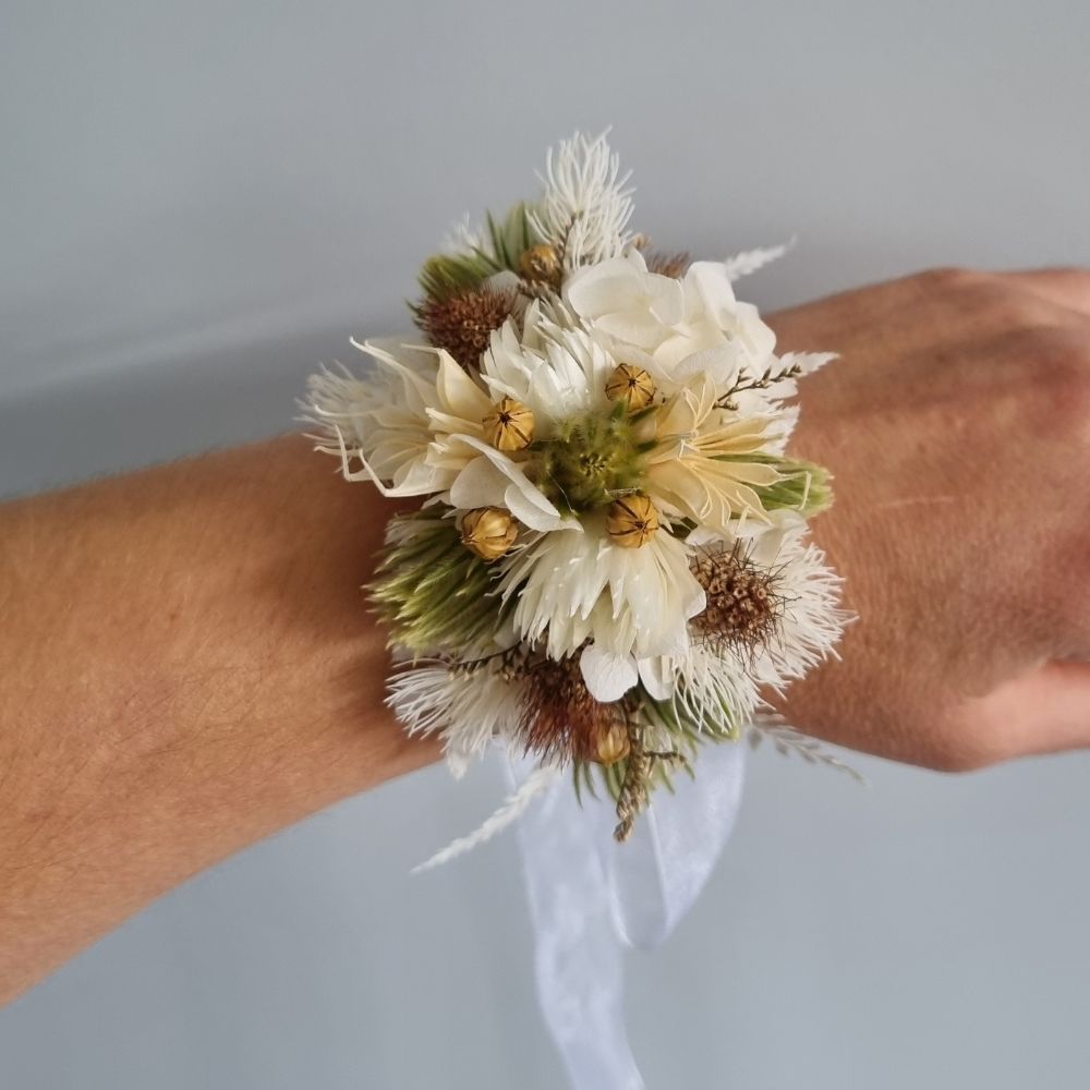 Dried Flower Wrist Corsage