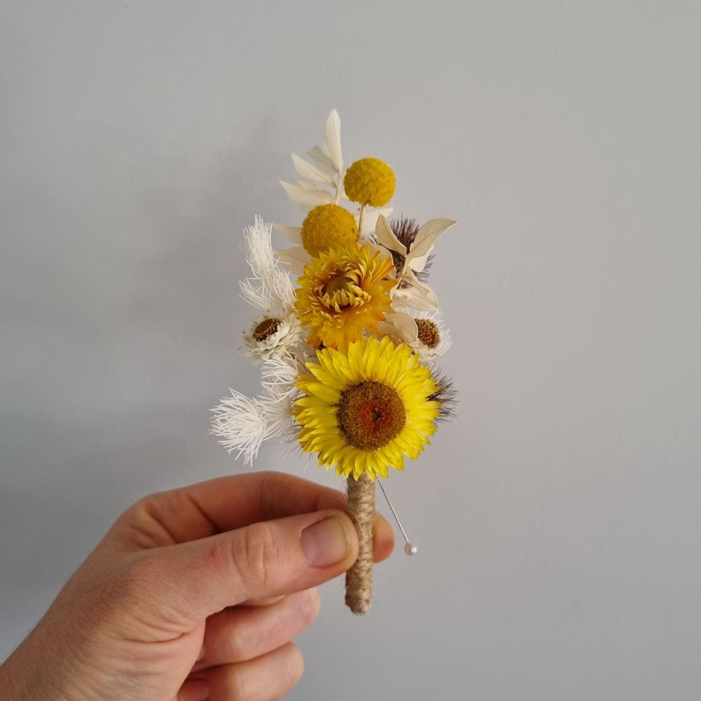 Dried Flower Buttonhole