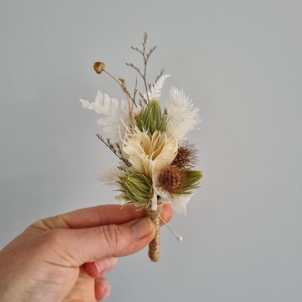 Dried Flower Buttonhole