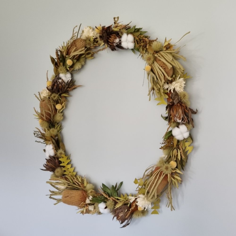 Protea n Banksia Large Wreath