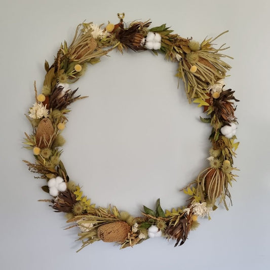 Protea n Banksia Large Wreath